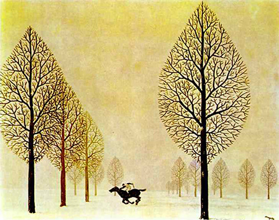 Der verlorene Jockey (The Lost Jockey) Rene Magritte